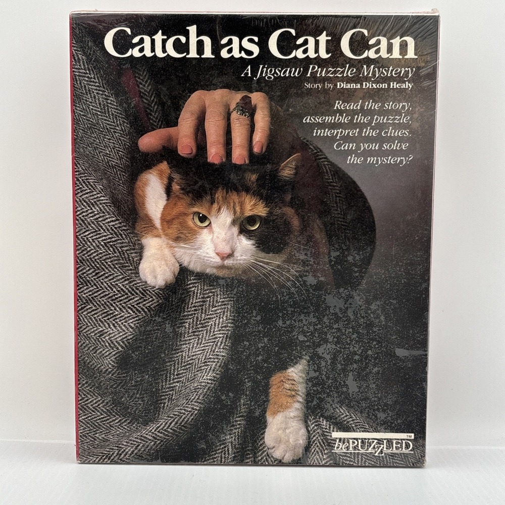 Catch As Catch Can Jigsaw Puzzle Mystery Diana Dixon Healy Story/Puzzle Combo